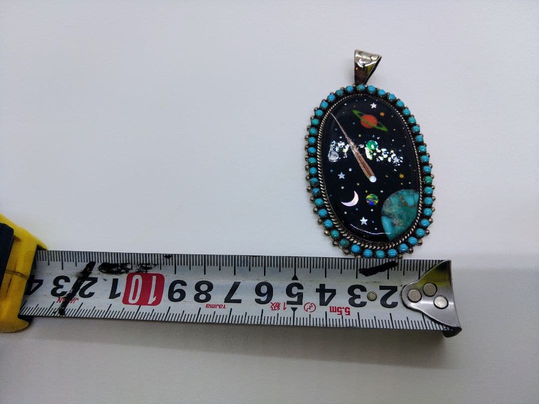 インディアンジュエリー　宇宙　インレイ　　ヘッド