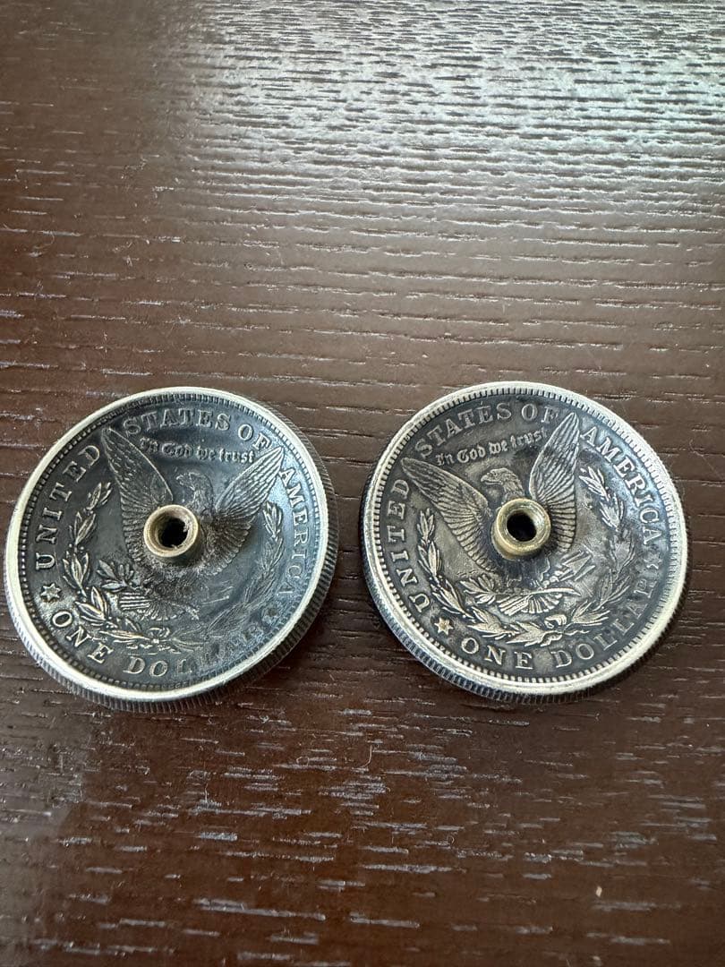 コンチョ　1921年　モルガン　US1ドル　ネジ式