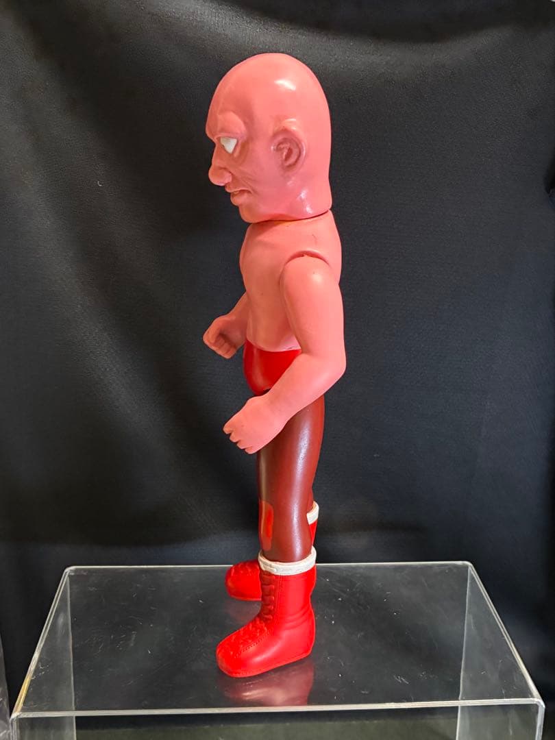 希少■マルサン ザ•モンスター ソフビ /タイガーマスク 悪者レスラー