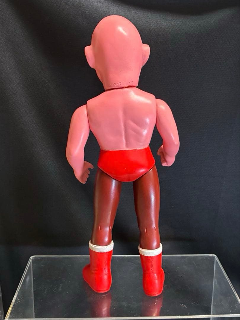 希少■マルサン ザ•モンスター ソフビ /タイガーマスク 悪者レスラー