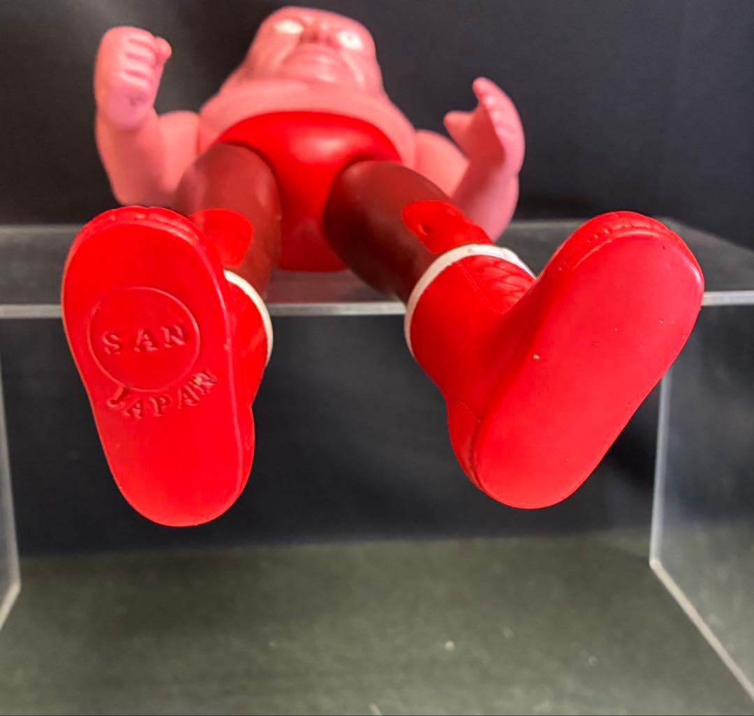 希少■マルサン ザ•モンスター ソフビ /タイガーマスク 悪者レスラー