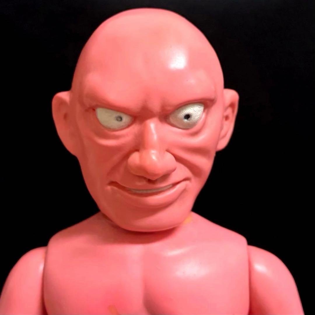 希少■マルサン ザ•モンスター ソフビ /タイガーマスク 悪者レスラー