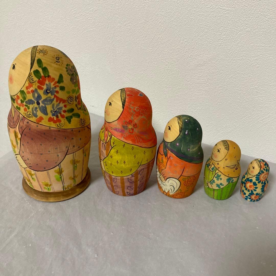 マトリョーシカ エレナ ドミトリエワ あひる にわとり 花 作家