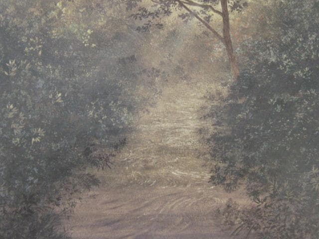 椎名保、【朝の譜】、希少な額装用画集より、新品額装付