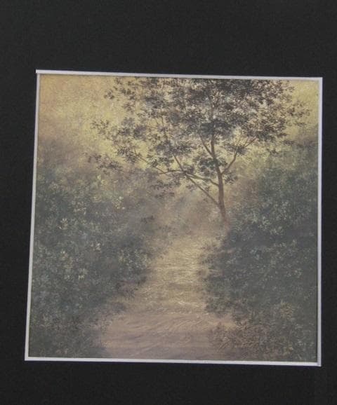 椎名保、【朝の譜】、希少な額装用画集より、新品額装付