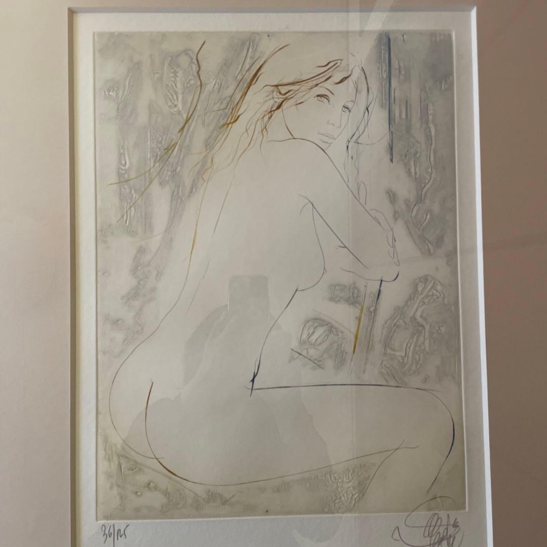 バラディエ　座る裸婦