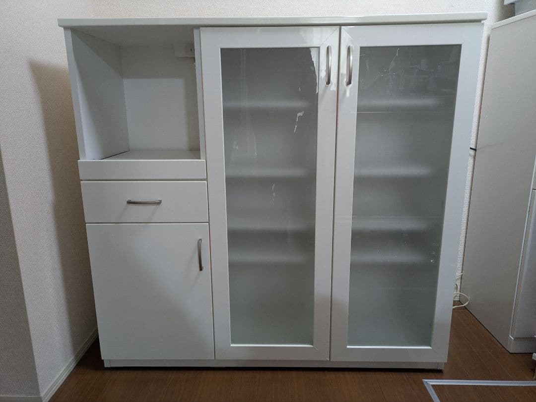 宇都宮市引き取り キッチンカウンター・食器棚、木製レンジボード