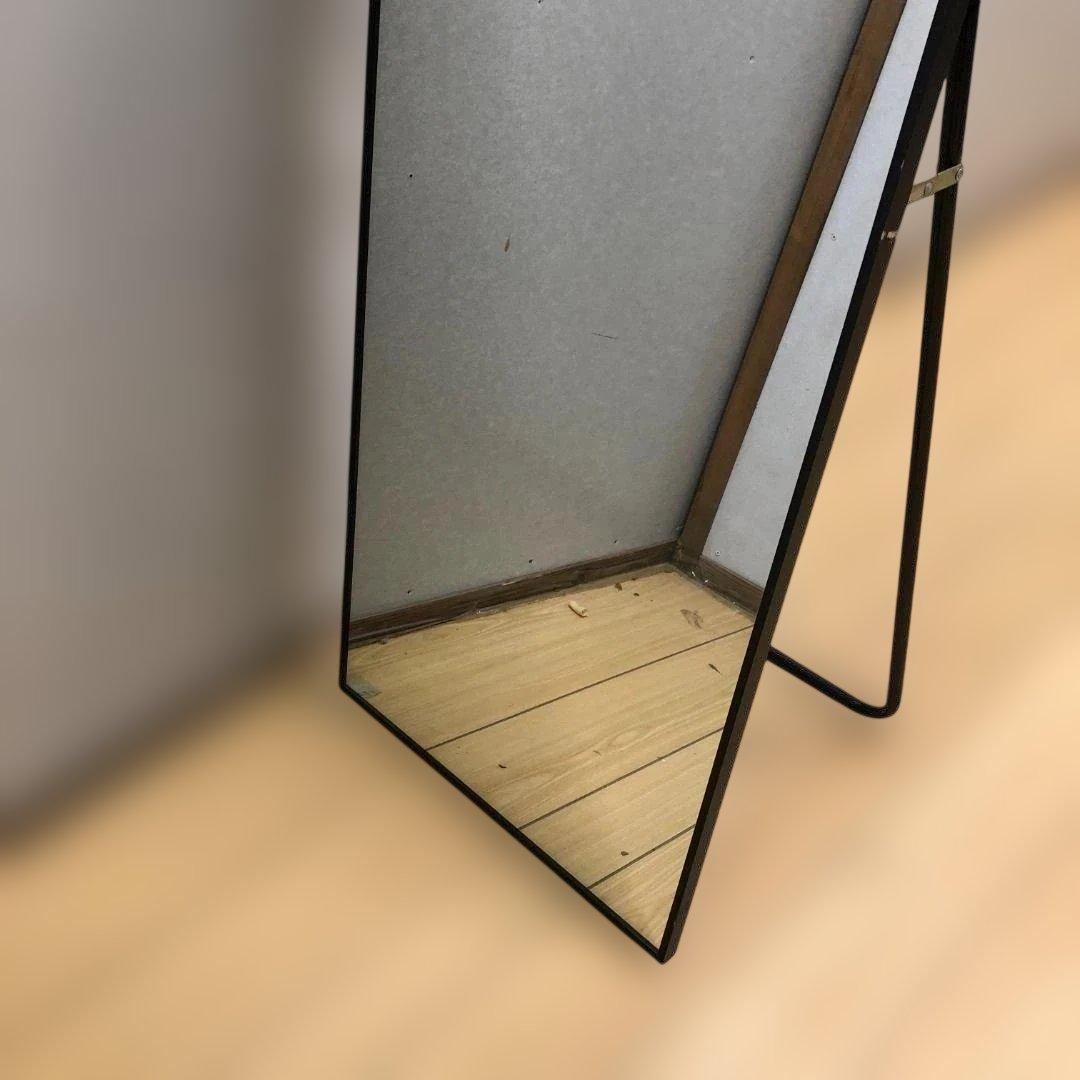 全身鏡 スタンドミラ 姿見 大型 160*50CM ブラック250626-7