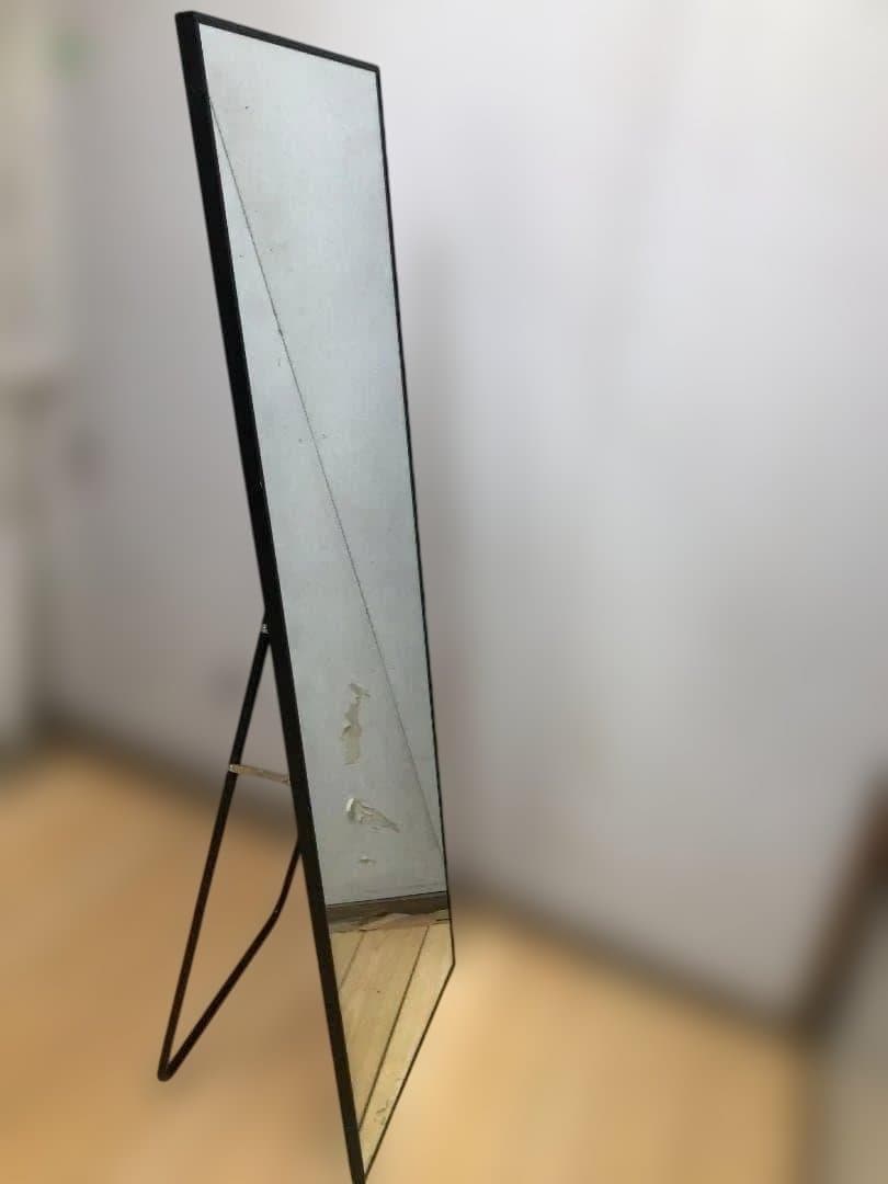 全身鏡 スタンドミラ 姿見 大型 160*50CM ブラック250626-7