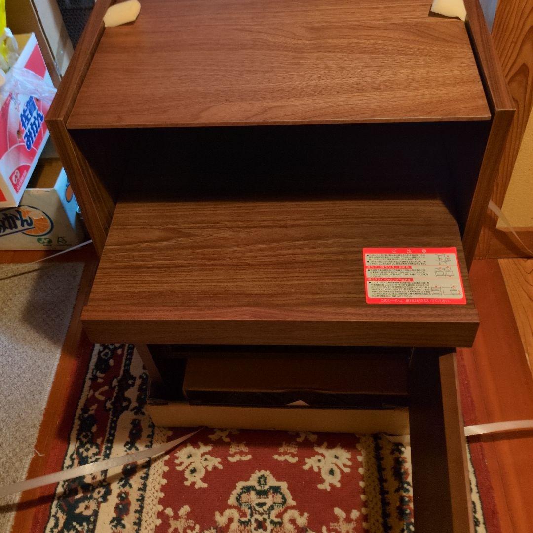 49800円の品　　　　　　　　　　　　サイドボード ダークブラウン 2段棚付き