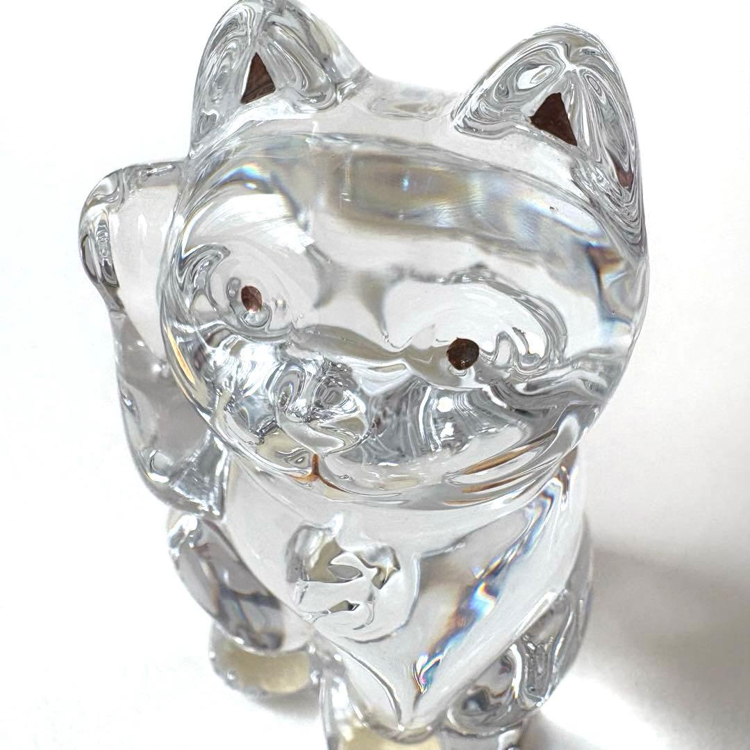 Baccarat バカラ✩クリスタル招き猫 箱なし