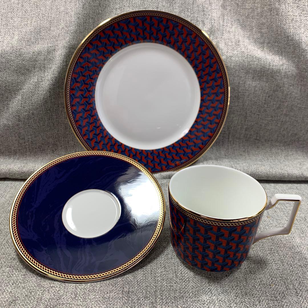 ウェッジウッド ビザンス カップ＆ソーサー プレート トリオ 希少 限定
