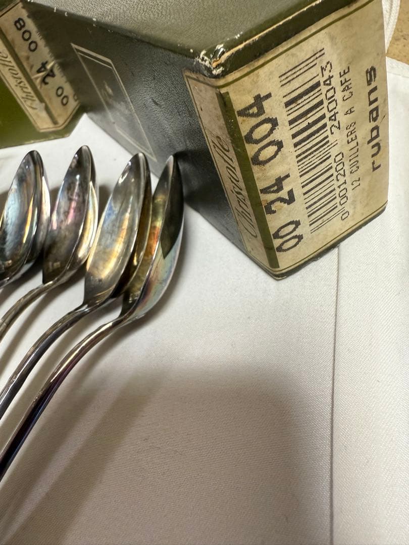 廃盤品クリストフル カトラリー Rubansスプーン15cm4本13.5cm５本