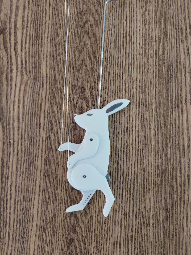 竹村聡子　Satoko Takemura 銀獣マリオネット　ウサギ白