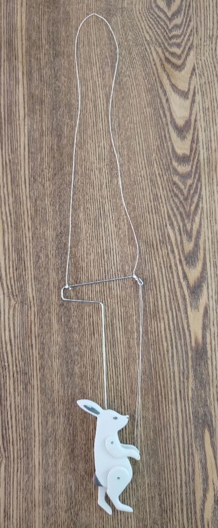 竹村聡子　Satoko Takemura 銀獣マリオネット　ウサギ白