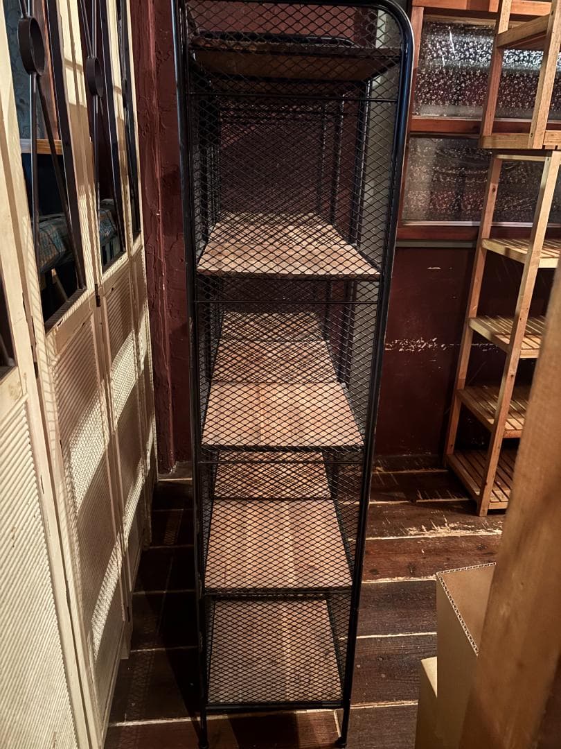 アイアン オープンシェルフ 95x33x143.5cm ビンテージ加工