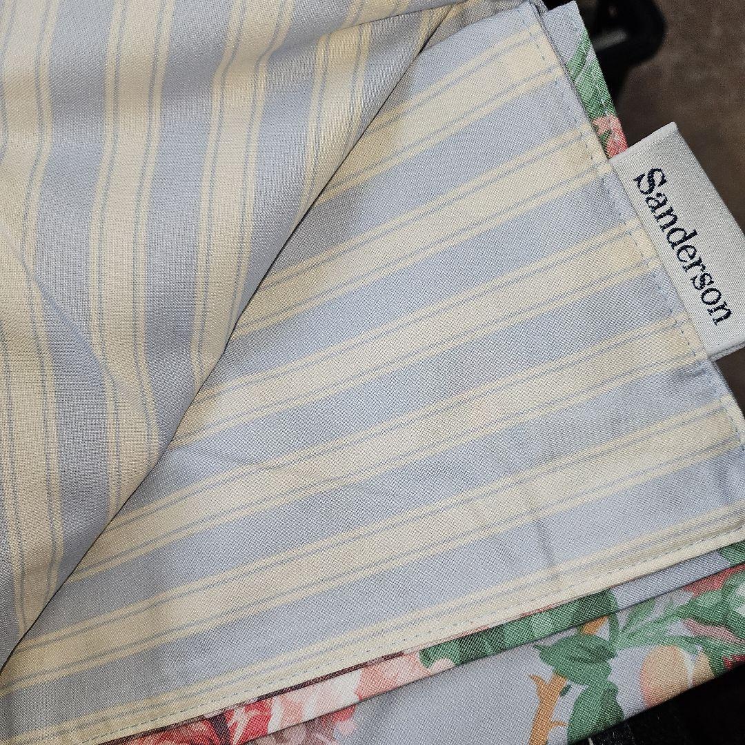 高級 新品 未使用 Sanderson 掛け布団カバー 日本製 綿100% 花柄