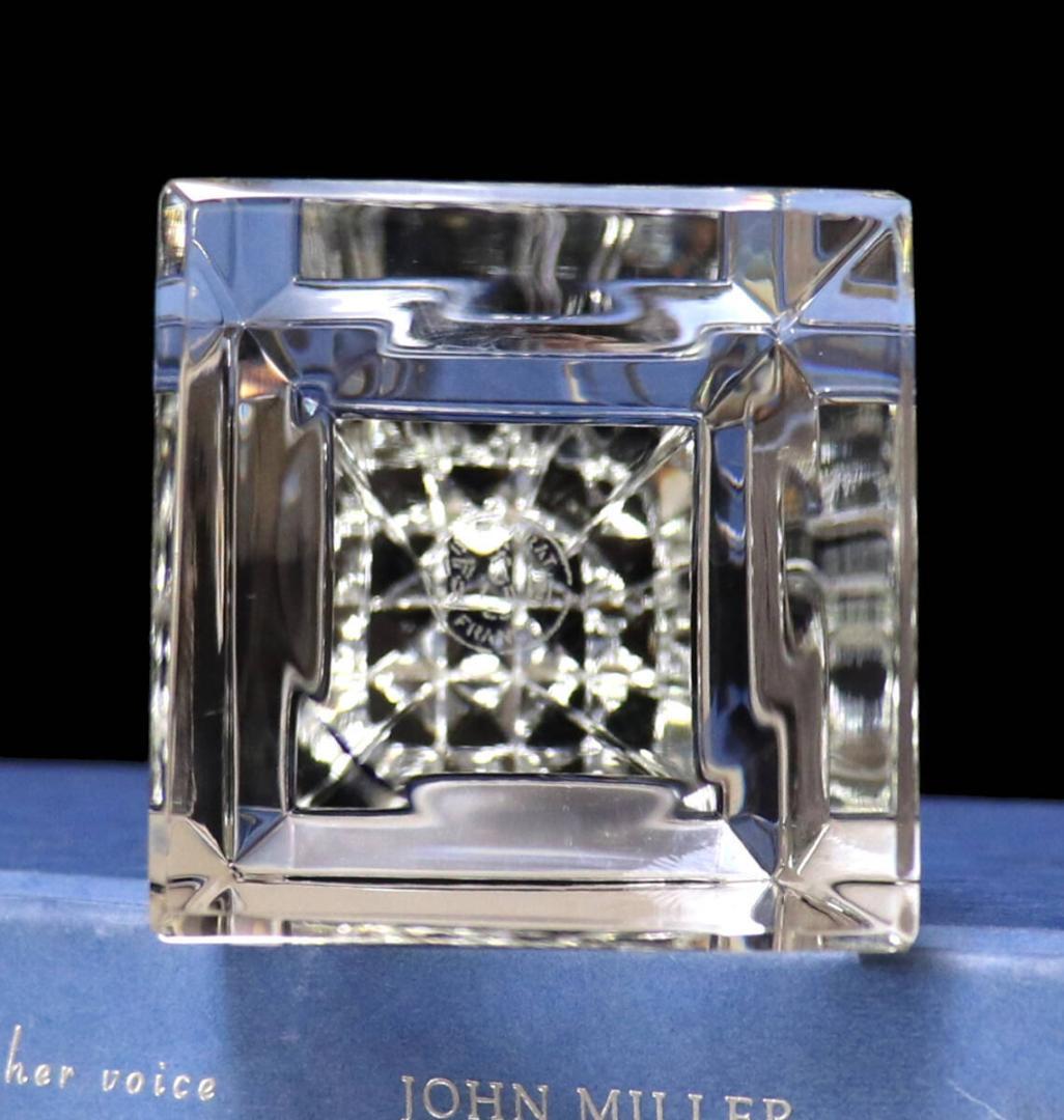 バカラ 珍品 大型作品 25cm 方尖柱 クリスタルガラス製オベリスク 置物