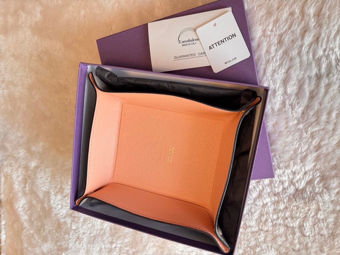 未使用 L'arcobaleno ラルコバレーノ レザートレイ トレイ