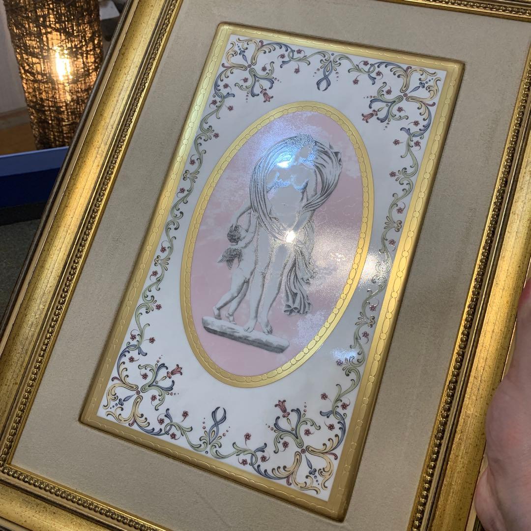 希少 元箱 ウェッジウッド ビーナス ヴィーナス プラーク 額 陶板