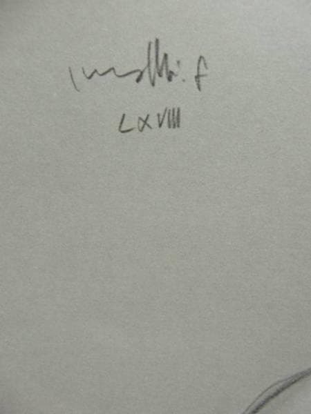 古沢岩美、クロッキー 71、希少大判画集画、新品額装付、状態良好