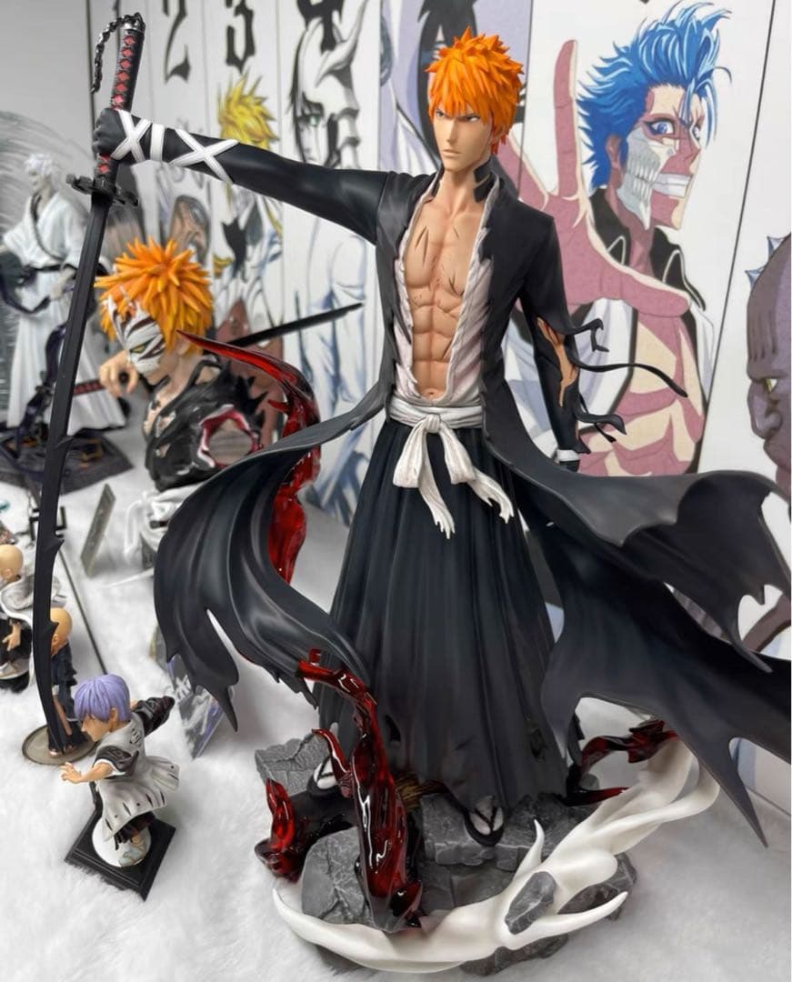 BLEACH 黒崎一護 ガレージキット ガレキ スタチュー⑤③