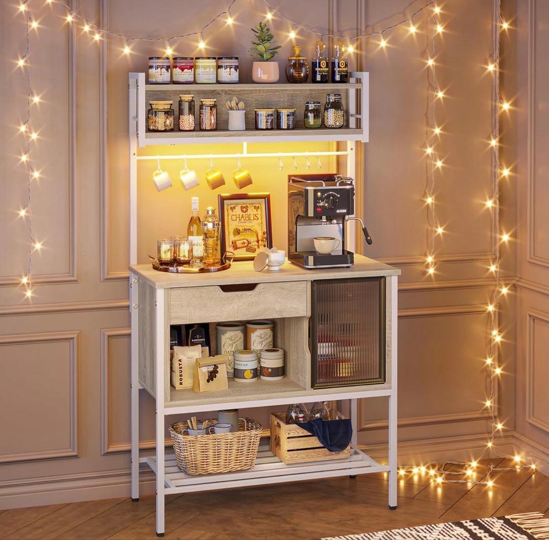 Amazon購入 Bestier キッチンラック 美品LED付き 2 コンサート