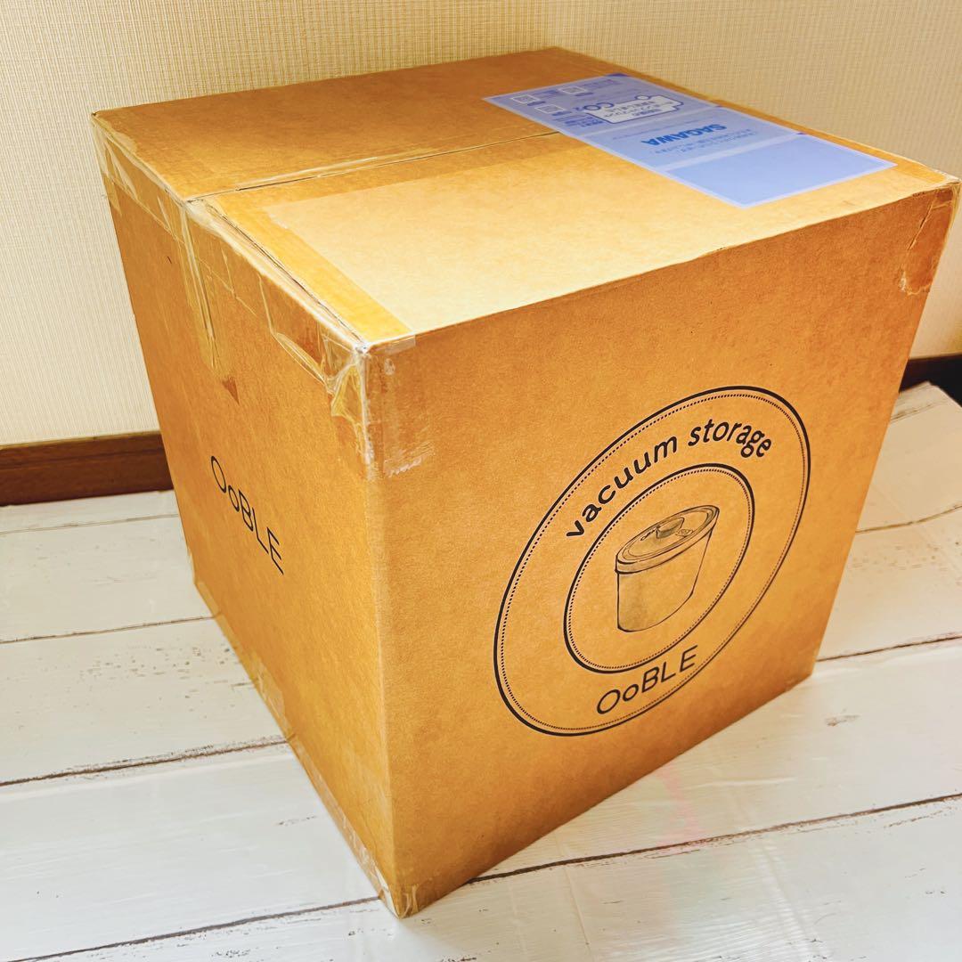OoBLE(オーブル)OB-001WH ホワイト13L 真空保存容器 米びつ