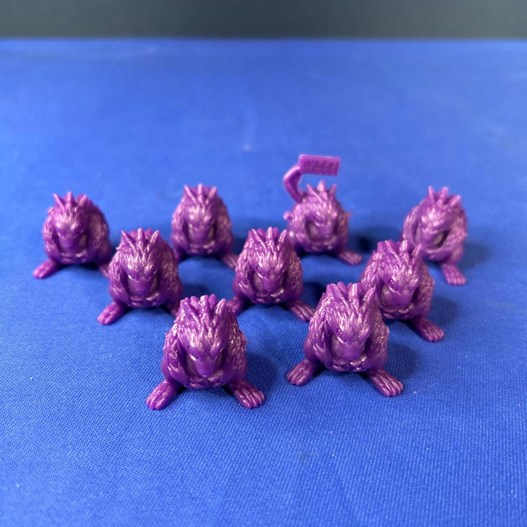 【希少】甲竜伝説ヴィルガスト 消しゴム フィギュア 戦士&モンスター　紫