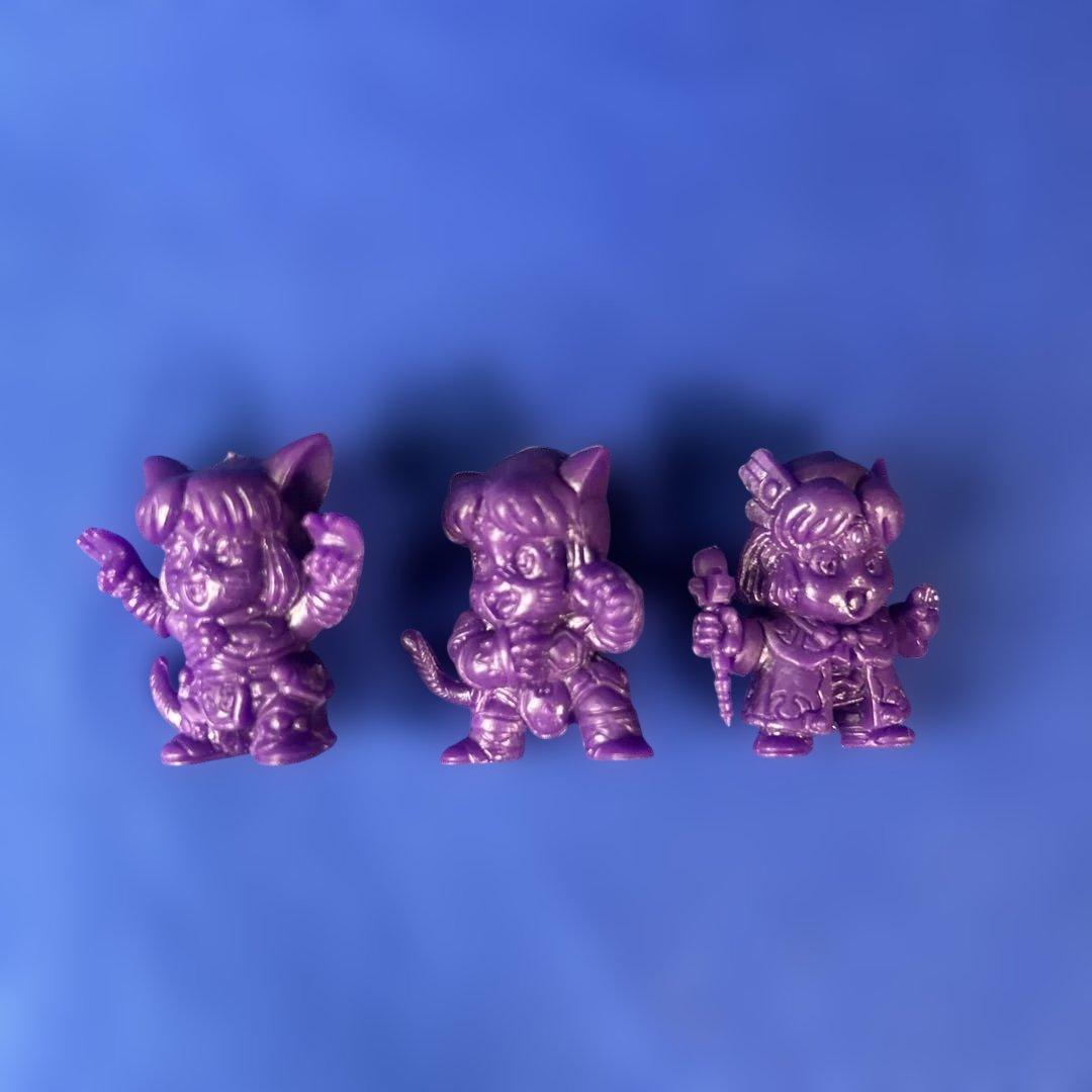 【希少】甲竜伝説ヴィルガスト 消しゴム フィギュア 戦士&モンスター　紫