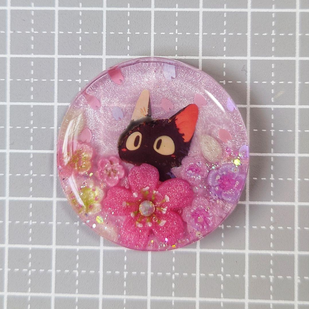 レジン 猫 ヘアゴム ブローチ ポニーフック No.545 - メルカリ