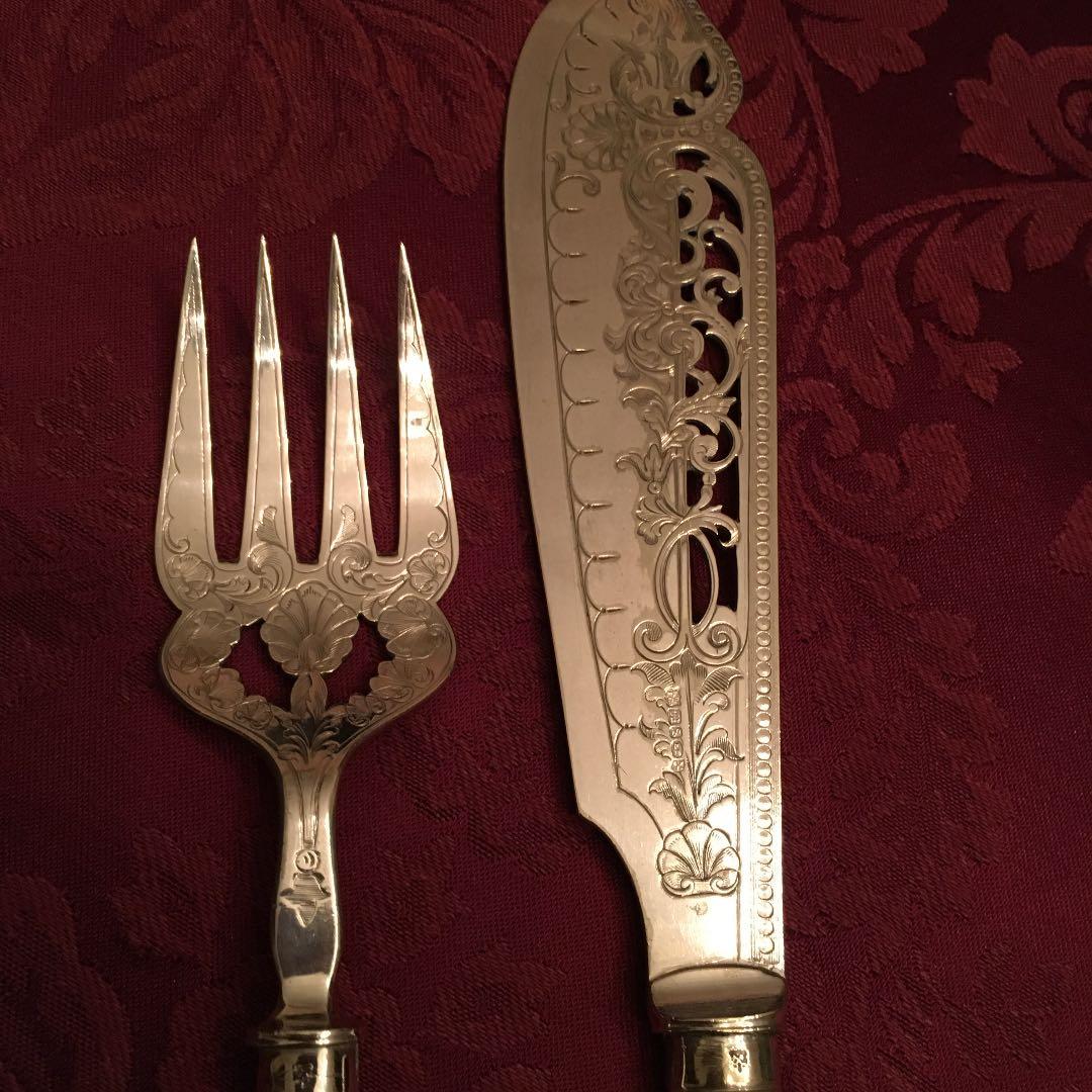 再お値下げ❣️英国ビンテージ　シルバーのサービングセット