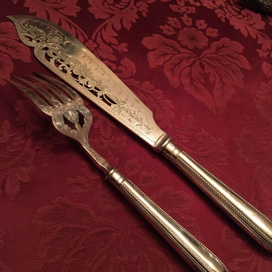 再お値下げ❣️英国ビンテージ　シルバーのサービングセット