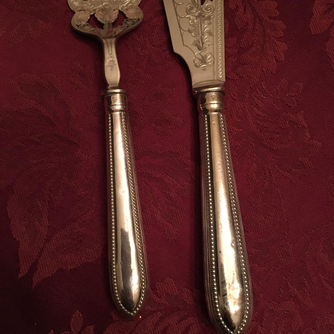 再お値下げ❣️英国ビンテージ　シルバーのサービングセット