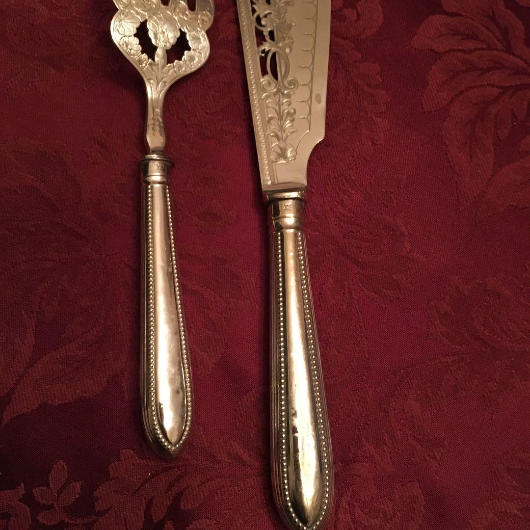 再お値下げ❣️英国ビンテージ　シルバーのサービングセット