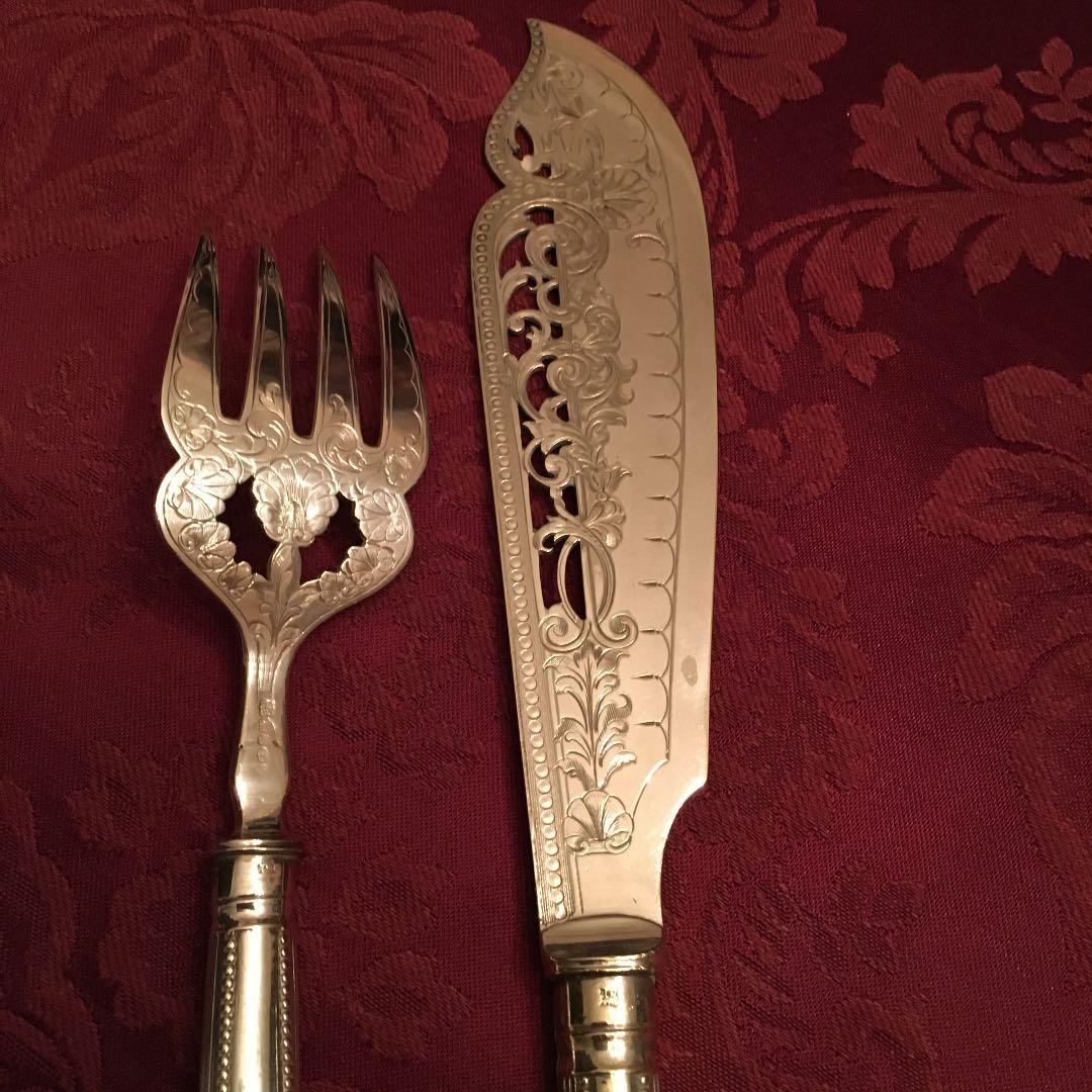 再お値下げ❣️英国ビンテージ　シルバーのサービングセット