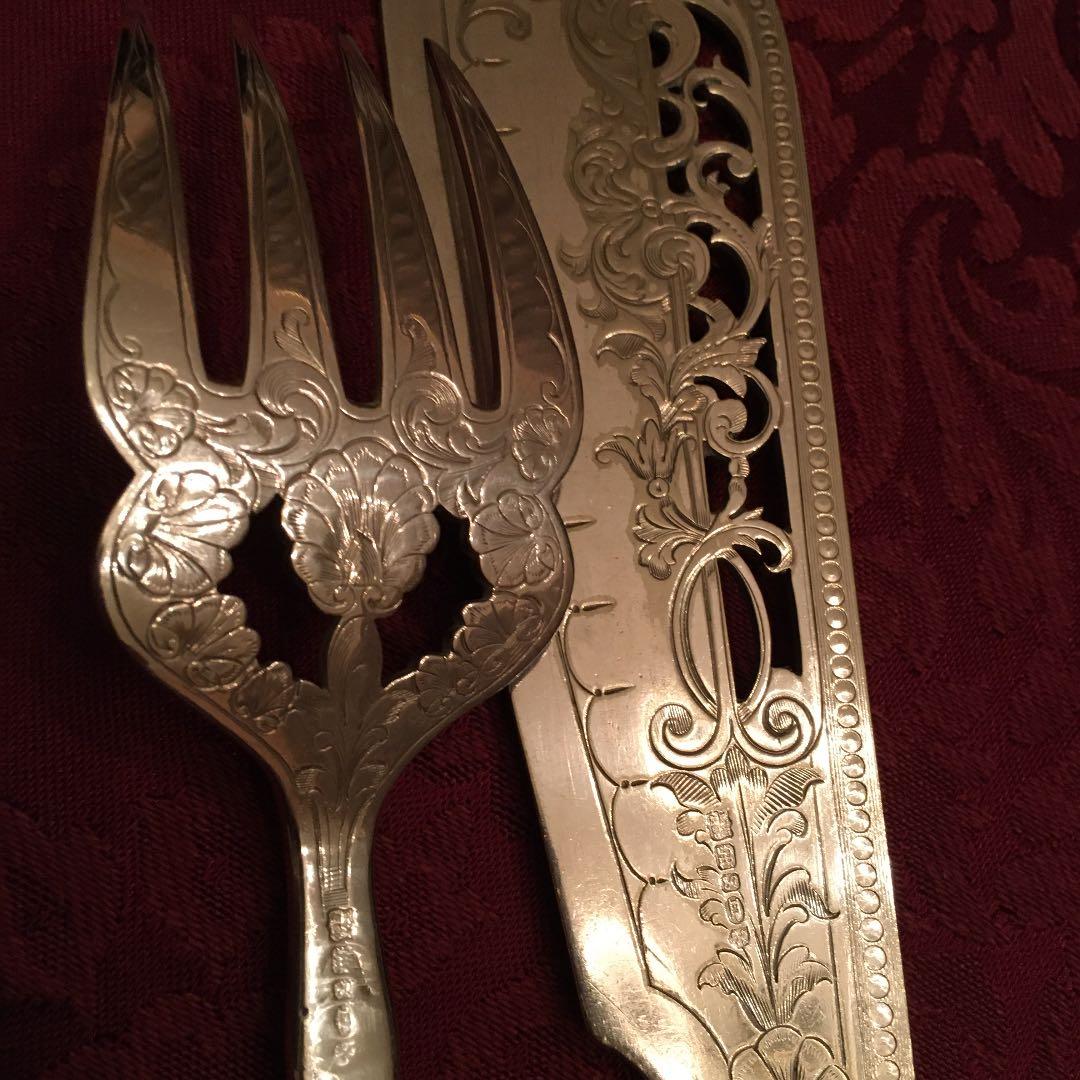 再お値下げ❣️英国ビンテージ　シルバーのサービングセット