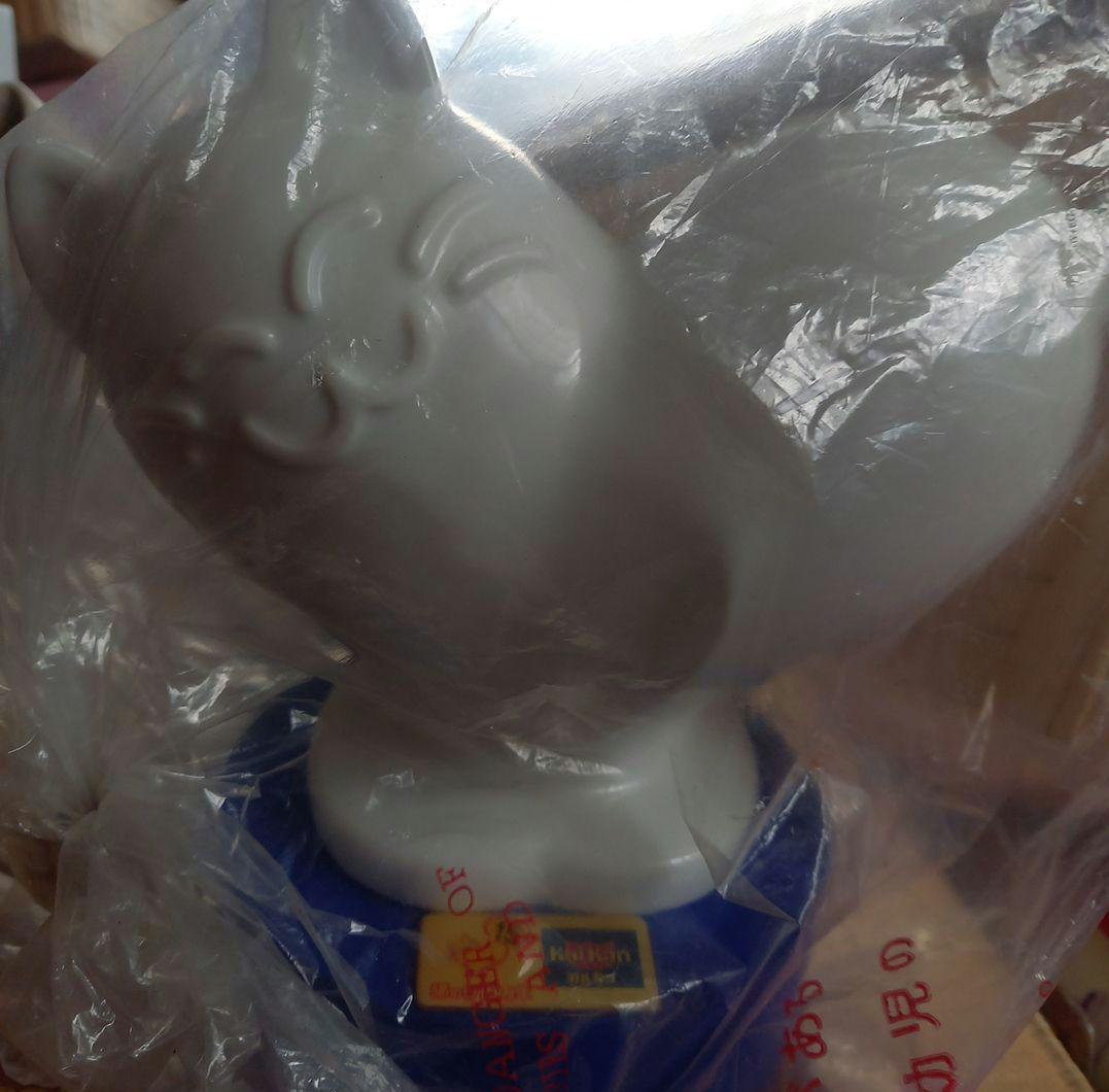 レア★ノベルティ★15th カルカンオリジナル★ニャンニャンライト★陶器製