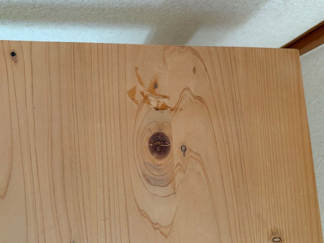 ヒノキ卓 W1200×D600×H720