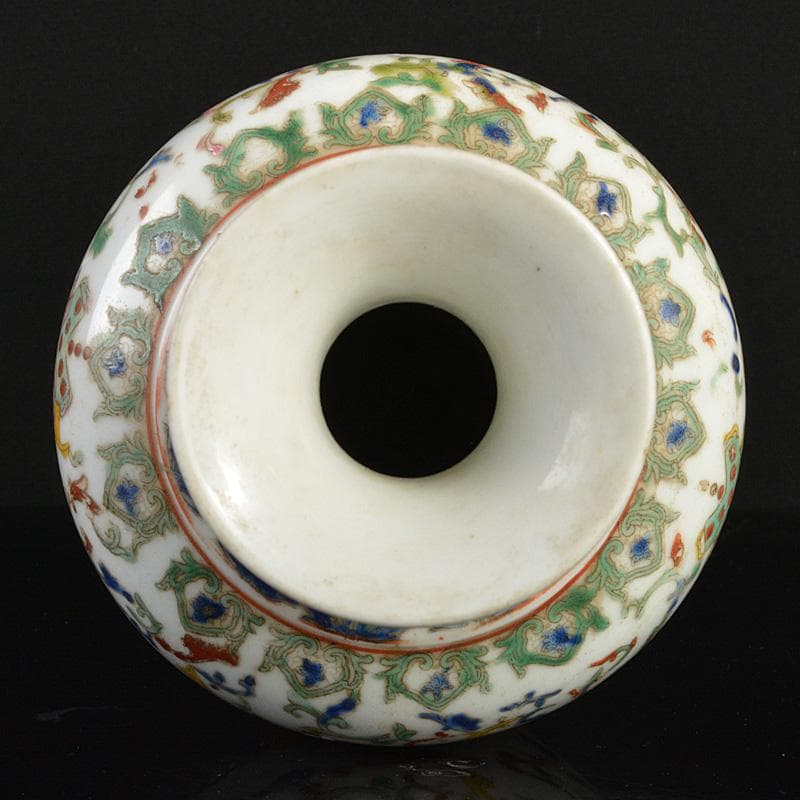 中国 粉彩 人物花神獣文瓶 M R7322 - メルカリ