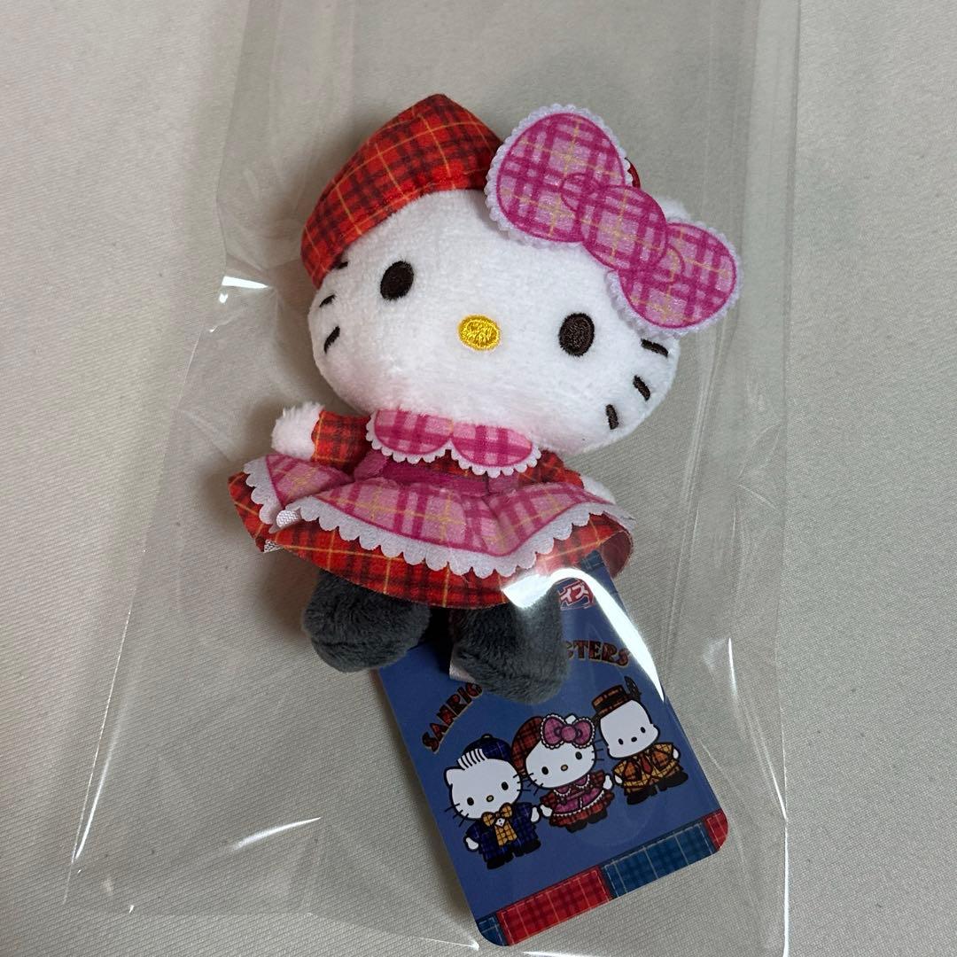 サンリオ ハローキティ チェック柄 プライズ キティちゃん マスコット