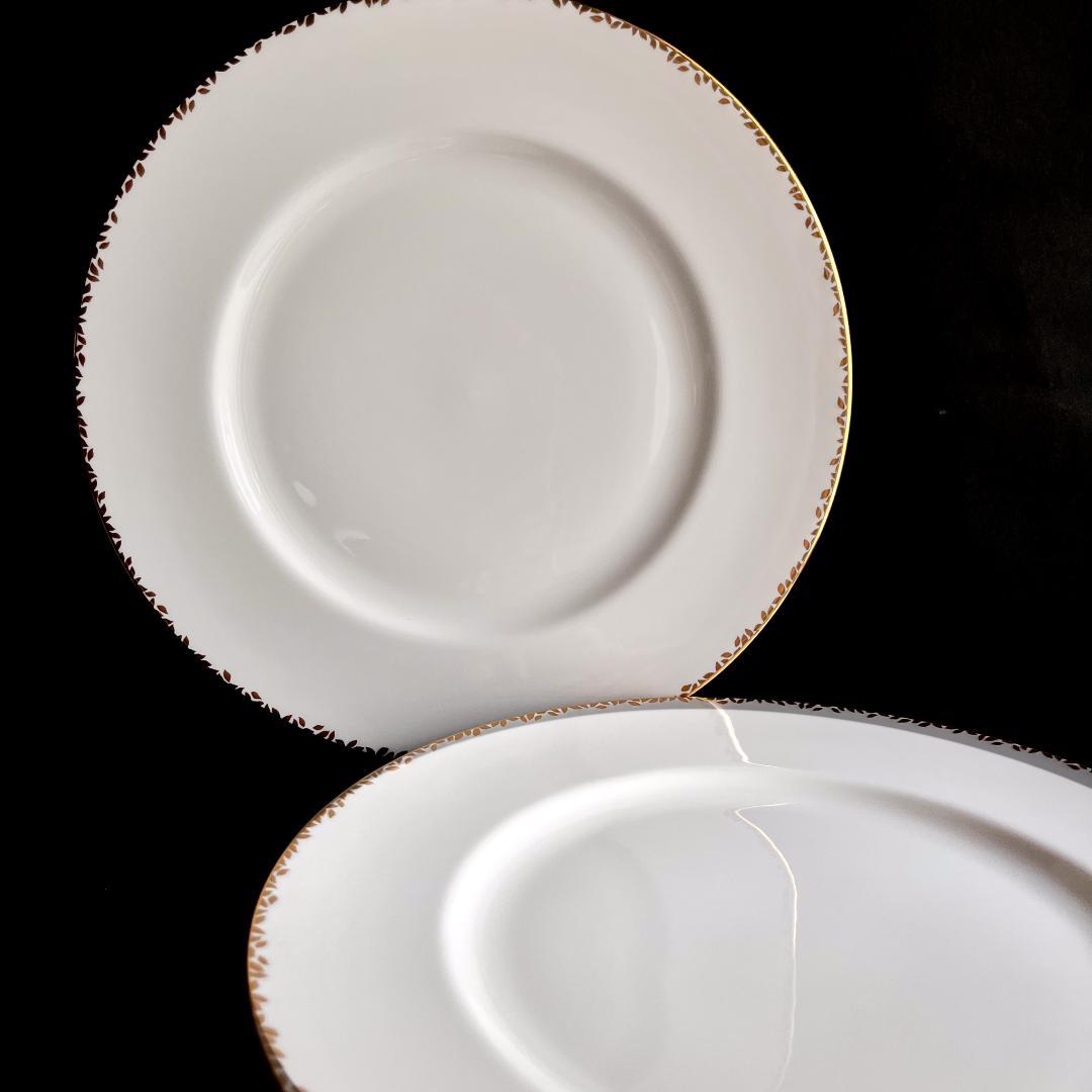 ★新品未使用　超美品 ★ゴールドリーフ　ディナー皿　2枚セット