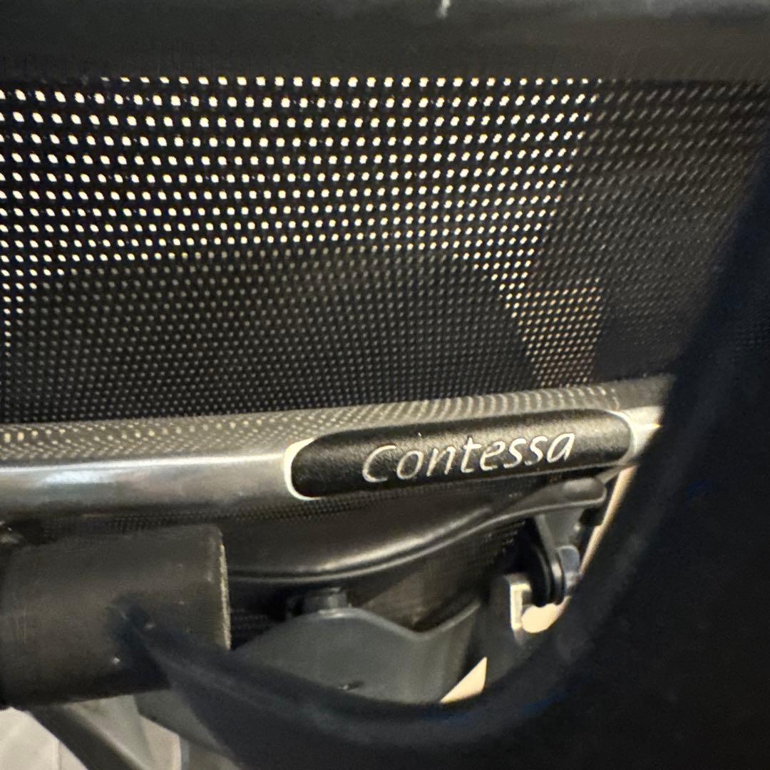 オカムラ　コンテッサ チェア　ハンガー、ヘッドレスト付