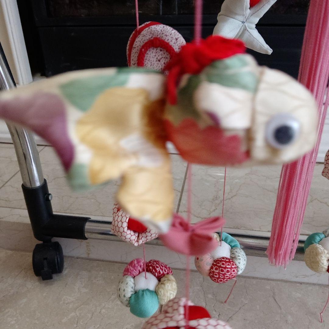 豪華 吊るし飾り 吊るし雛 下げもん7本 ちりめん細工 ハンドメイド