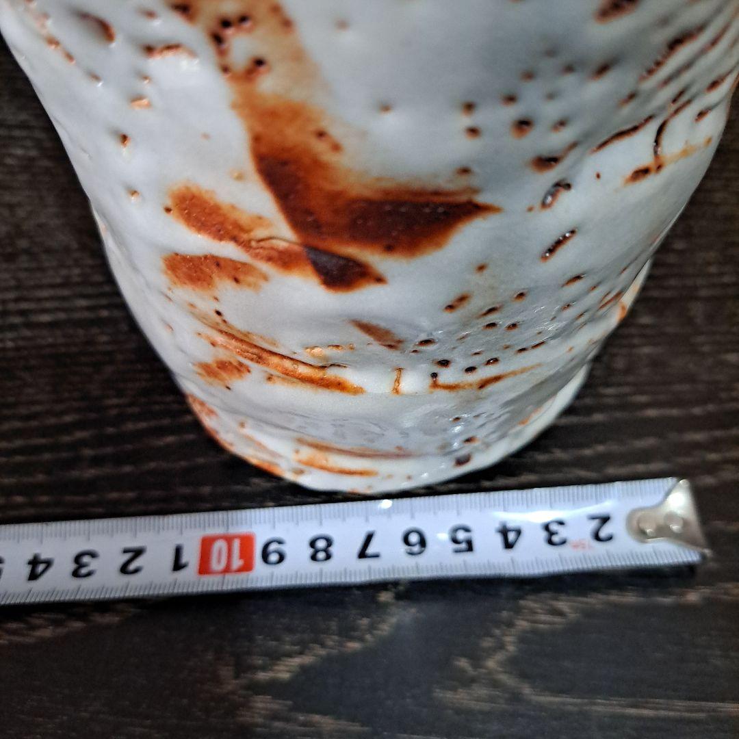 人間国宝 安藤日出武 鼠志野 花生 - メルカリ