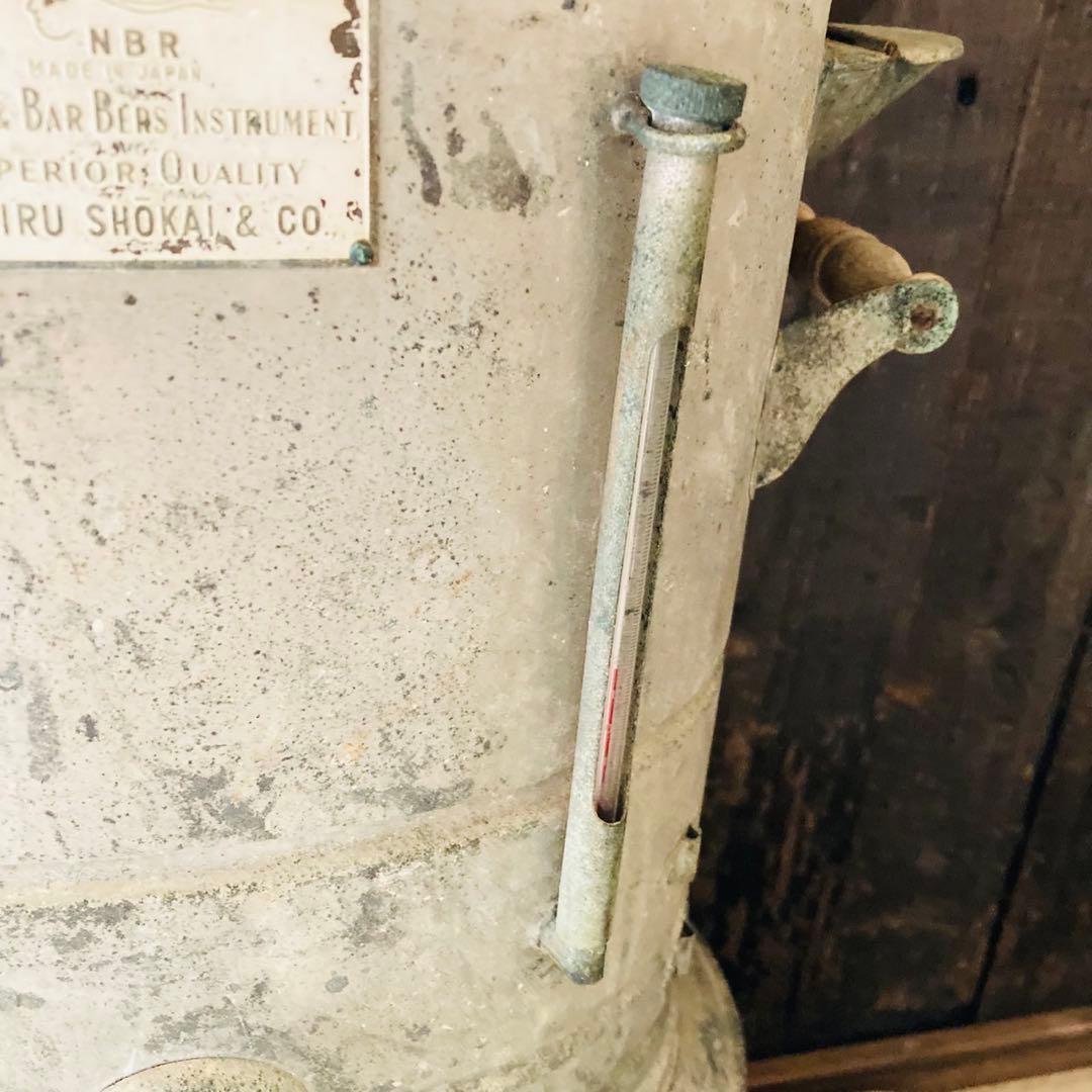 昭和レトロ タオル蒸し器 理容器具 散髪屋 ブリキ ジャンク - メルカリ