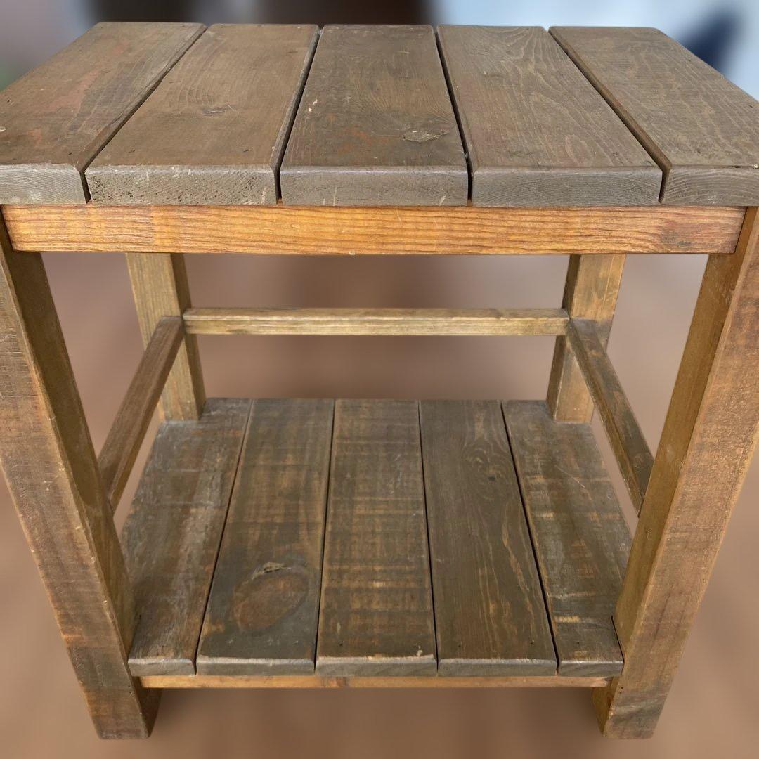 ニコアンド　シェルフ ベンチ ボックス 木製 アンティーク nikoand