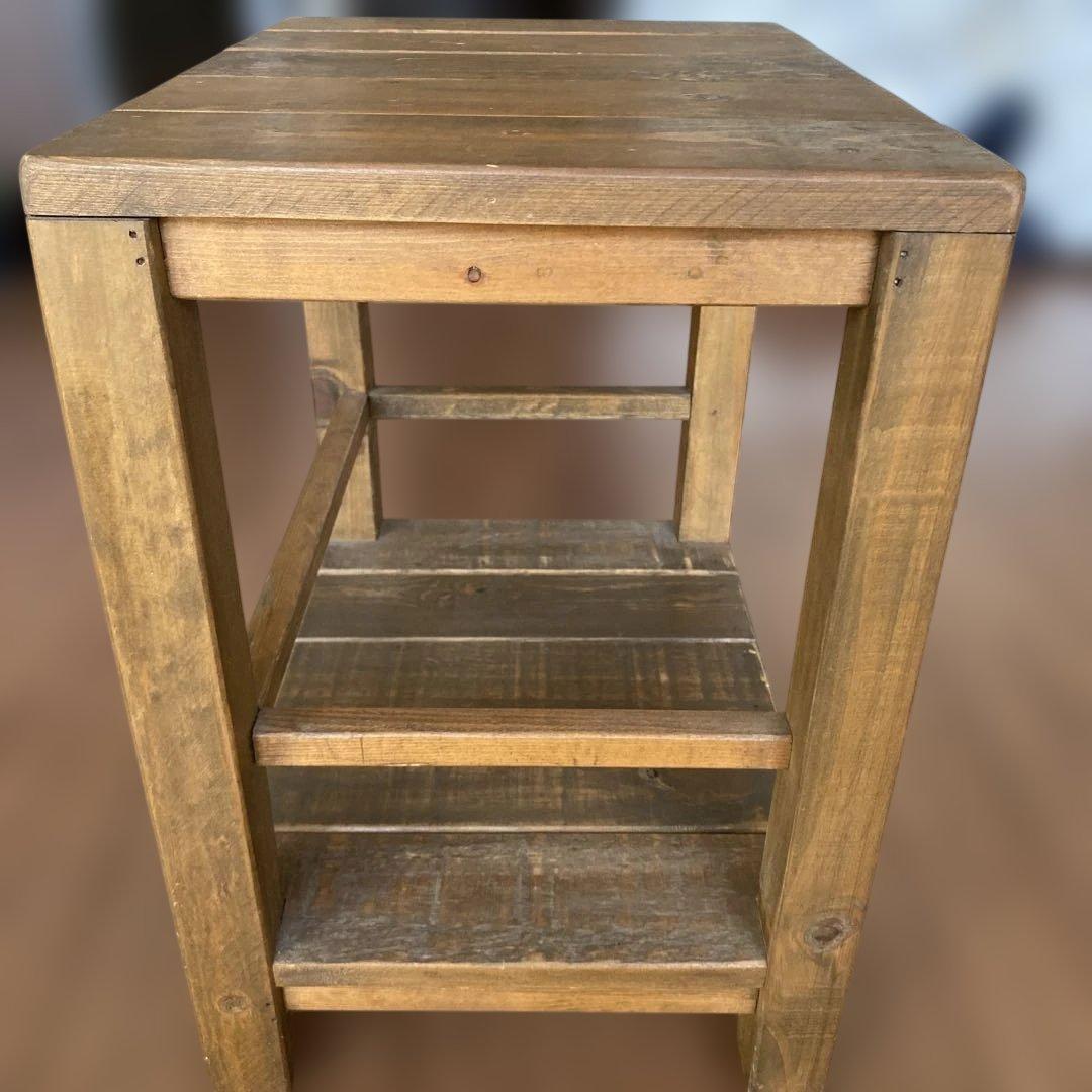 ニコアンド　シェルフ ベンチ ボックス 木製 アンティーク nikoand