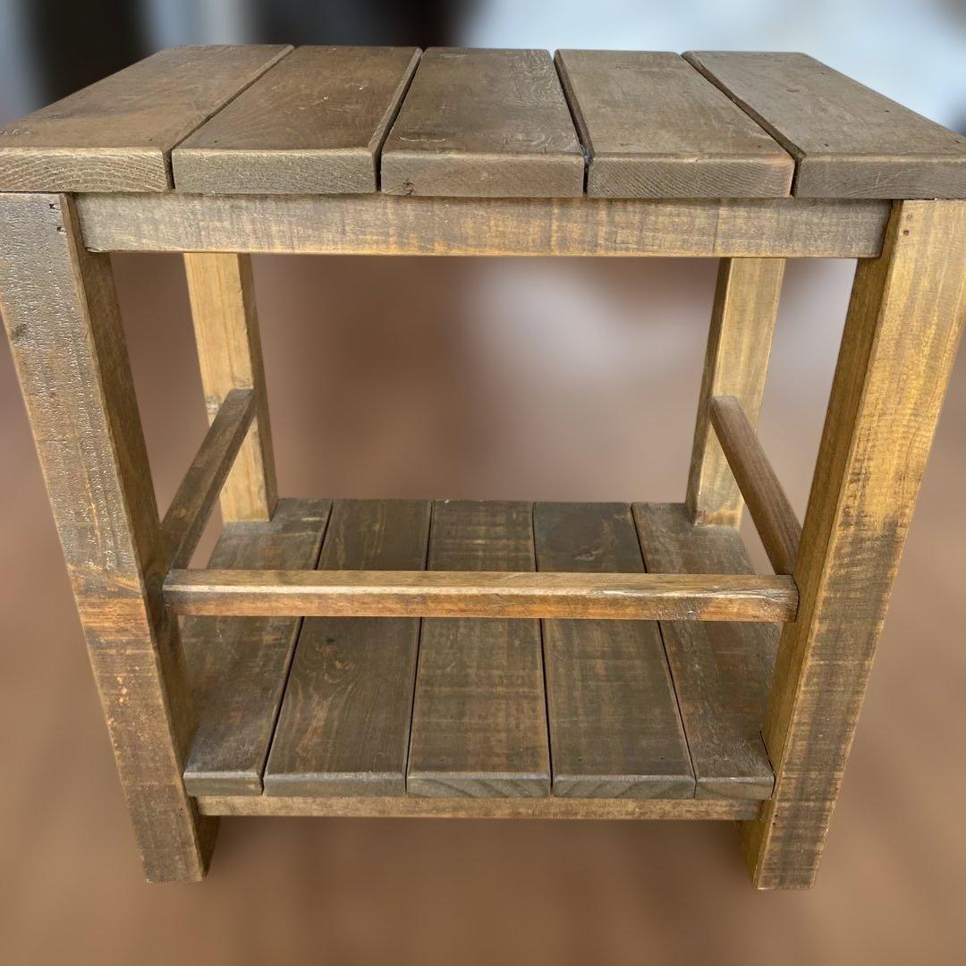 ニコアンド　シェルフ ベンチ ボックス 木製 アンティーク nikoand