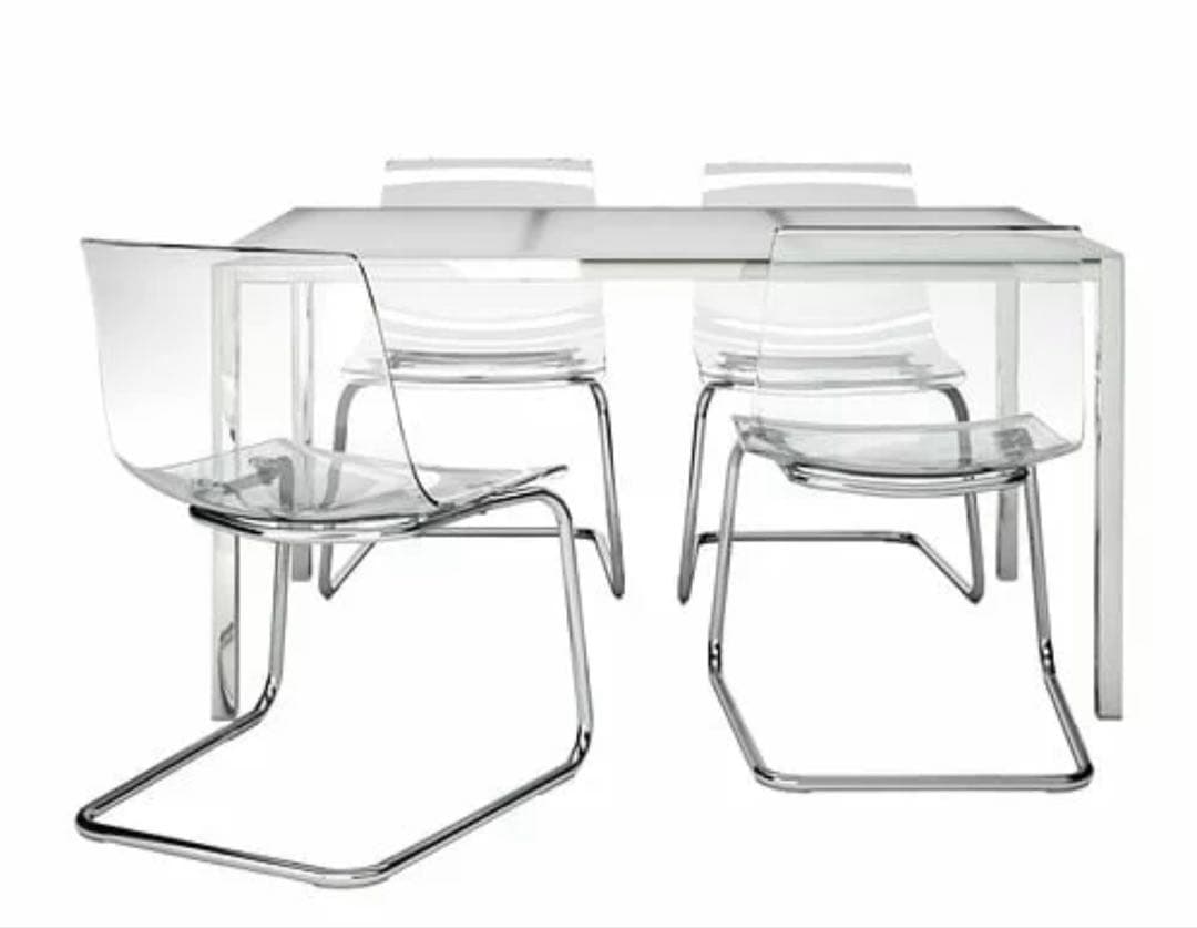 TORSBY テーブル ハイグロス ホワイト クロムメッキ 180×85 コタツ